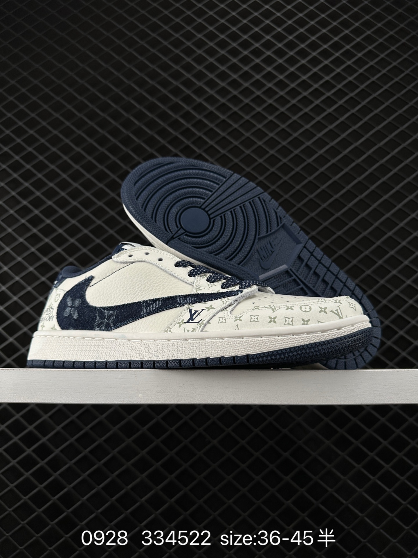 fragment design x Travis Scott x Nike Air Jordan 1 Low OG SP”Black/Green Toe“